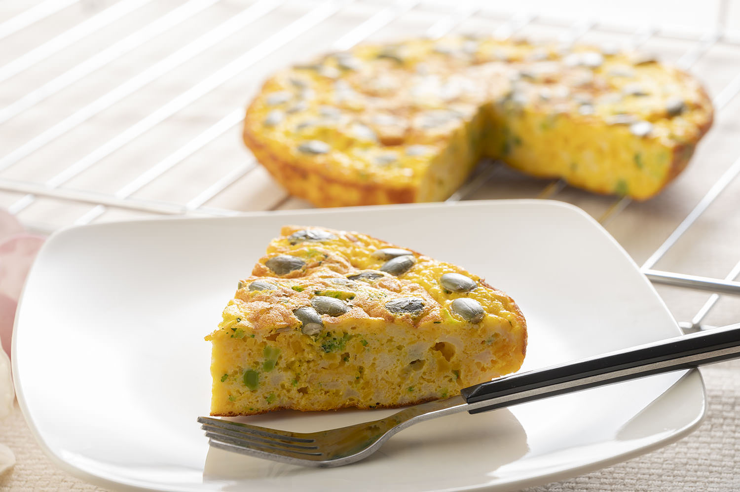 はんぺんとカボチャの卵焼き