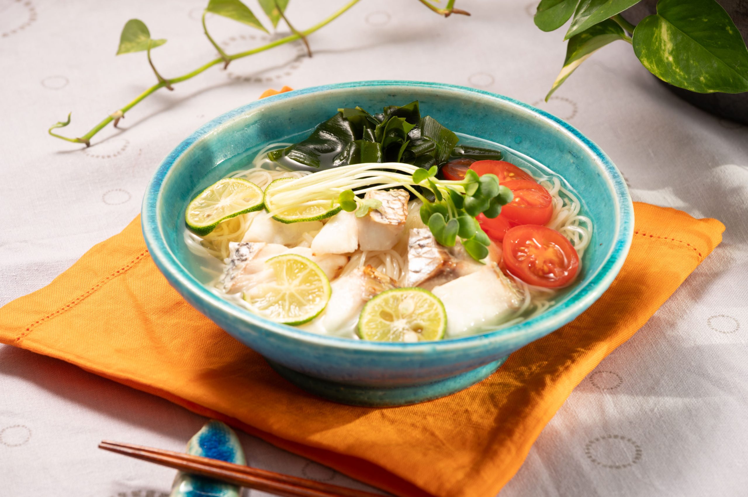 鯛の冷たいそうめん